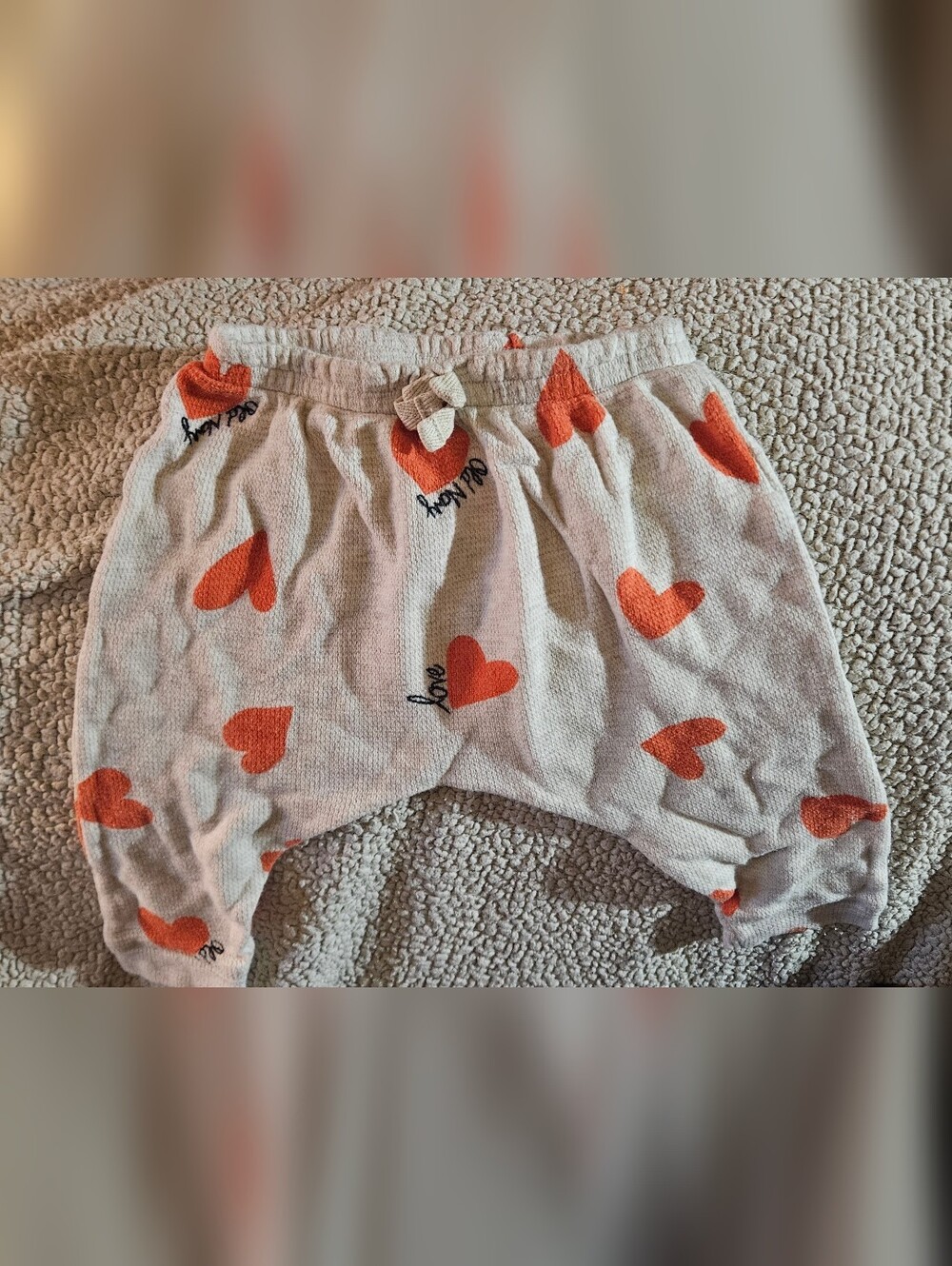 Old Navy Cream Baby with Orange Detail